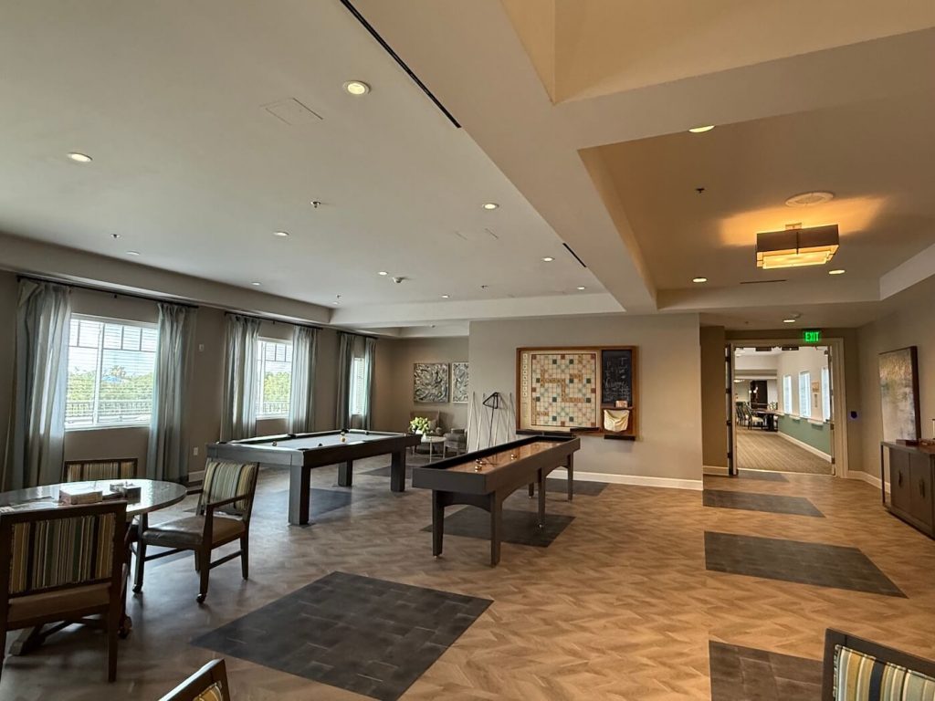 Alamar Senior Living Billard and Shuffle Board